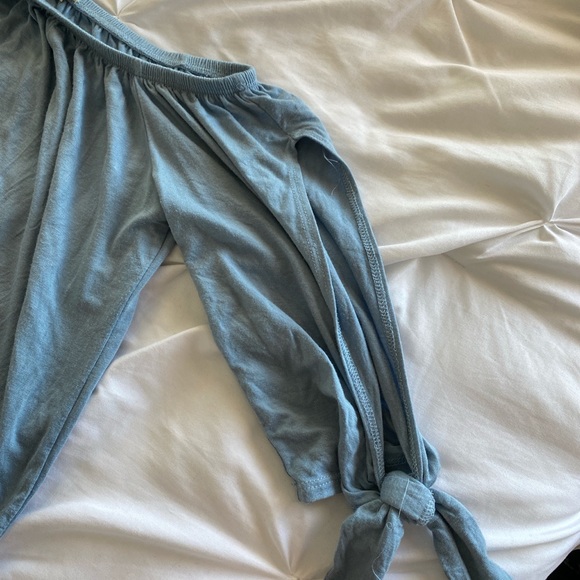 light blue off the shoulder crop top from tillys - Picture 2 of 3